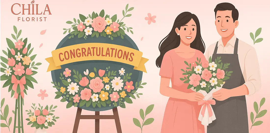 Toko Bunga Panongan - Papan Bunga, Buket Bunga, & Krans Terbaik